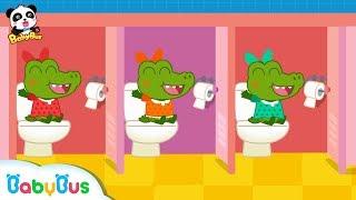 Five Crocodiles Wanna Go to Toilet  Potty Training for Kids  Restroom Safety Tips  BabyBus