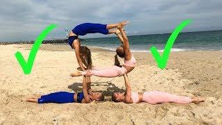 EXTREME YOGA CHALLENGE Older TWINS vs Younger TWINS