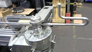 Гибка алюминиевого прутка D 15 мм на ручном трубогибе PARTNER производства БМК