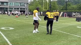 Steelers Sights and Sounds Patrick Peterson Mentors Joey Porter Jr. Cam Heyward Goes to Work