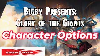 Bigby Presents Glory of the Giants character options D&D 5e