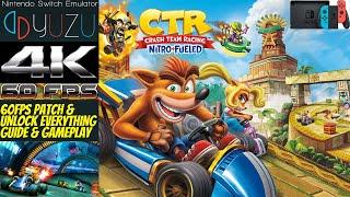 Crash Team Racing Nitro-Fueled YUZU Nintendo Switch  4K 60FPS & Unlock Everything TutorialGameplay