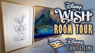 Deluxe Family Stateroom with Verandah Room Tour - The Disney Wish Disney Cruise Line