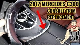 2017 MERCEDES CONSOLE SILVER TRIM REPLACEMENT