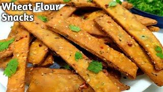 Wheat Flour Snacks Recipes  Storable Snack Recipes  Evening Snacks Recipe  CrispyTea Time Snacks