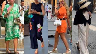 WHAT ARE ITALIANS WEAR IN AUGUST  MILAN STREET TRENDS 2024  ITALIAN FASHION VLOG