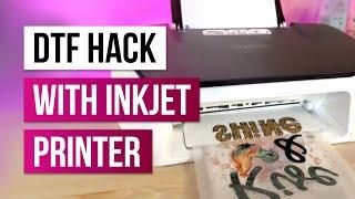  Direct to film DTF Hack With the Inkjet Printer - Sublimation on Cotton