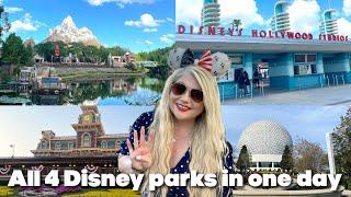 All 4 Disney World parks in one day  Disney vlog May 2024