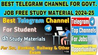 Best Telegram Channel For Free Study materials Books & Pdfs   best channel for competitive exams 