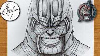 How To Draw Thanos   Thanos Sketch Step By Step
