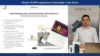 KOBRA VS-Datenträger Teil 1. VS-NfD-Zugelassene Anwendungen.