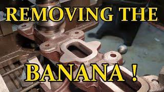 TAKING THE BANANA OUT OF A FIAT EXHAUST MANIFOLD 