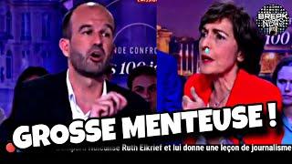 ️Manuel Bompard RIDICULISE Ruth Elkrief et lui donne une leçon de journalisme