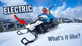 The WORLDS FIRST ELECTRIC SNOWMOBILE