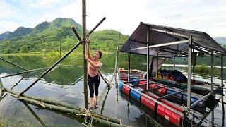 Girl makes bamboo trap to catch giant fish P2 lives Off the grid - LTTV2