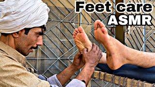 ASMR  BEST FEET CARE ASMR BY SAJJU MASTER  NEW STYLE THERAPY  INSOMNIA MASSAGE #asmr #relax