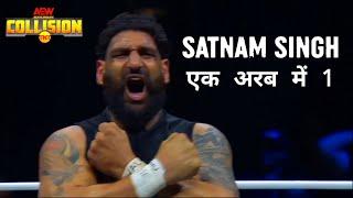 Satnam Singh BREAKS Pretty Peter Avalon - AEW Collision06-01-23