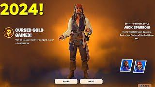 Como pegar de graça Jack sparrow 2024 Battle Royale Fortnite X piratas do Caribe