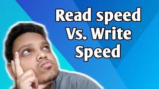 Why writing speed is always slower than reading speed  Reading speed vs. writing Speed explained 