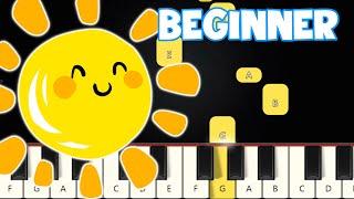 You Are My Sunshine - Folk Song  Beginner Piano Tutorial  Easy Piano