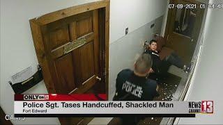 Video shows Fort Edward police sergeant shooting handcuffed man with Taser