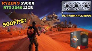 Fortnite Chapter 5 Season 3  RTX 3060 12GB + Ryzen 9 5900X Benchmark  1080P Performance Mode