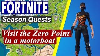 Visit the Zero Point in a motorboat - Fortnite Chapter 3 Season 3 Quest