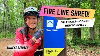 Fire Line BEST flow trail in Bentonville