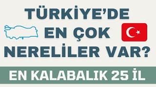 Türkiyede En Çok Nereliler Var? - 2024 Kütüğe Göre İl Nüfusları - En Kalabalık 25 Memleket