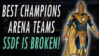 300K vs 1.5 MIL - BEST CHAMPIONS ARENA TEAMS – SSDF HUGE DAMAGE BEST HEALER TANK INJUSTICE 2 MOBILE