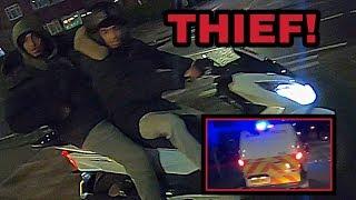 Moped thieves tracked down Bike taken from them Part 1