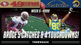 Isaac Bruce Crushes San Fran in Key Matchup 49ers vs. Rams 1999 Week 5