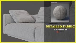 REALISTIC FABRIC MATERIAL IN 3DS MAX - EASY METHOD  CORONA RENDERER  THE CHAMPS 3D 