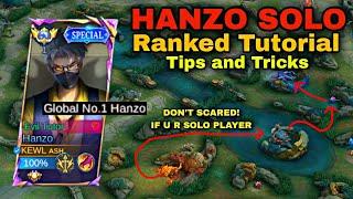 HANZO SOLO RANKED TIPS AND TRICKS 2024  hanzo best build and emblems 