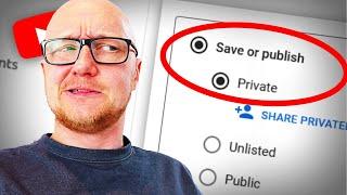 YouTube private public or unlisted video - What is it? How to change it?