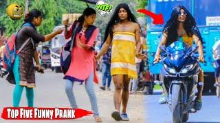 2022 Top Viral Funny Prank In India     Amazing Reaction Of Cute Girl  @funkyyash