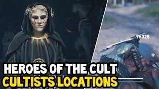 Assassins Creed Odyssey - All HEROES OF THE CULT CULTISTS Location Walkthrough