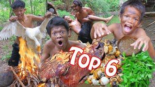 Primitive technology -Top 6 Coocking Egg Duck Videos In jugle cock for eating