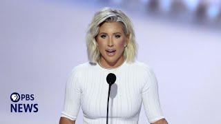 WATCH Savannah Chrisley speaks at 2024 Republican National Convention  2024 RNC Night 2