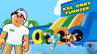 XXL OBBY TURNIER IM WASSERPARK Wer gewinnt? Kaan VS. Tom VS. Lena