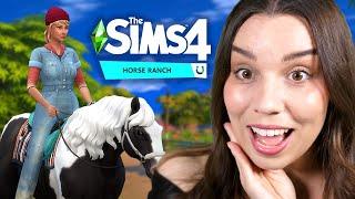 Playing The Sims 4 Horse Ranch part 1