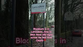 Silly road sign in Blackburn LANCASHIRE 