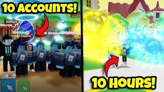 Clicker Simulator HATCHING for 10 HOURS on 10 ACCOUNTS 225M Event Egg GRND Roblox