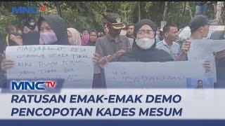 Ratusan Emak-Emak Demo Pencopotan Kades Mesum di Lebak Banten