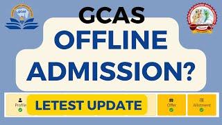 GCAS Offline Admission  GCAS Portal 2024  Bknmu Junagadh #gcas