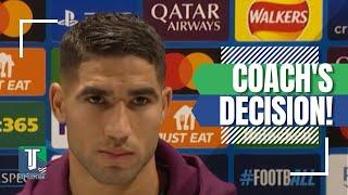 Achraf Hakimi REACTS to Ousmane Dembélé ABSENCE for the PSG v Arsenal UCL CLASH