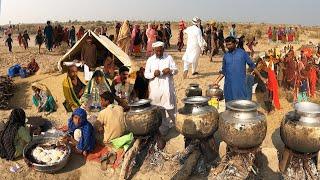 Marriage Ceremony in Desert  Traditional Wedding of Poor Community In Desert Village Pakistan