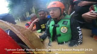 Typhoon Carina Rescue Operation @ Doroteo Santolan Pasig 07-24-24