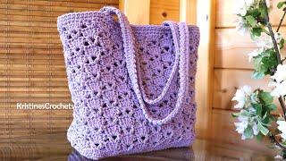 Easy Crochet Tote Bag Tutorial