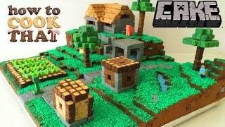 MINECRAFT CAKE VILLAGE How To Cook That Ann Reardon